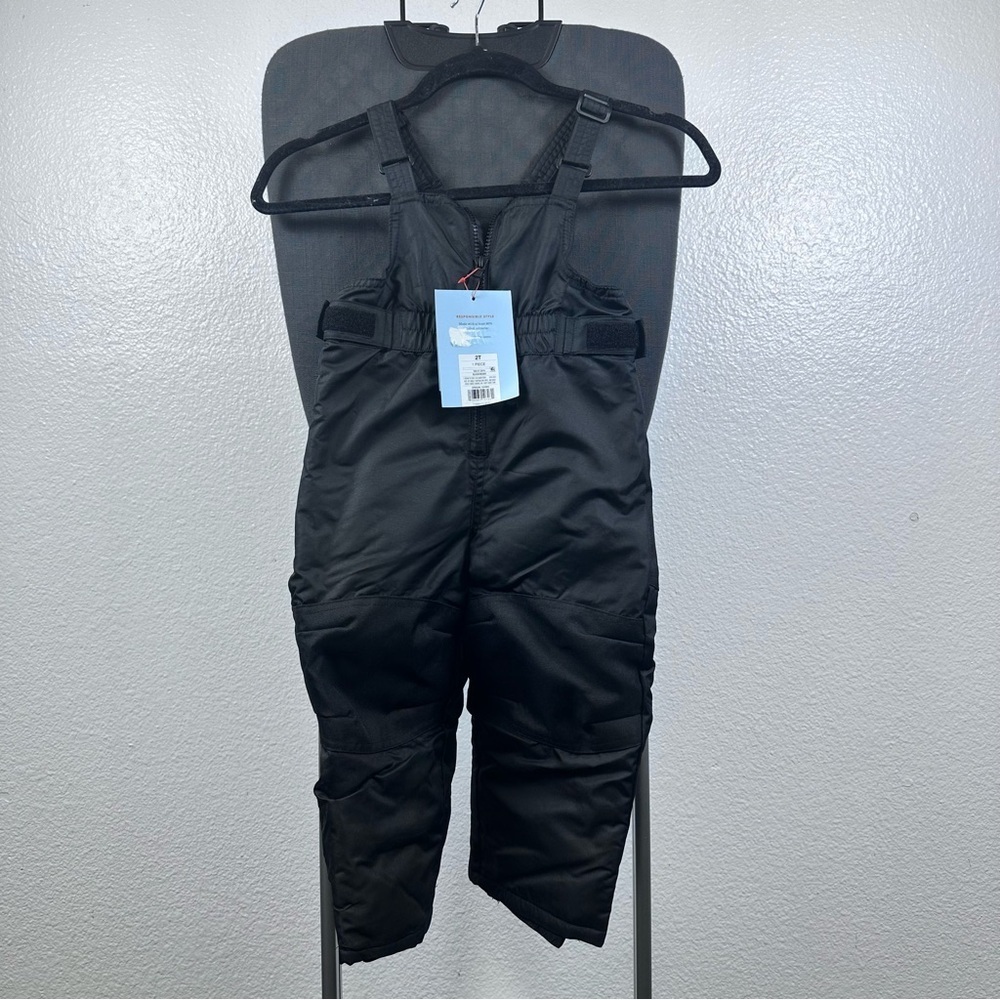 Cat & Jack Kids Black Snow Bib Overalls Size 2T